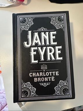 Jane Eyre Hardcover by Charlotte Brontë - Black & White Cover